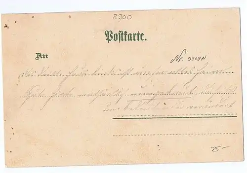 Litho,Gruß aus Augsburg,gel.um 1900 im Brief