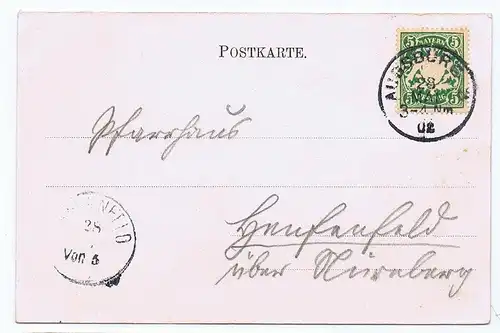 Rothes Tor Augsburg gel. 1902