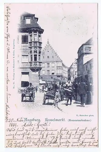 Kesselmarkt Augsburg gel. 1899