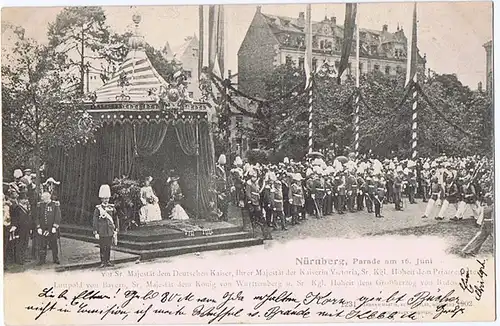 Litho,Gruß aus Nürnberg,gel. 1902