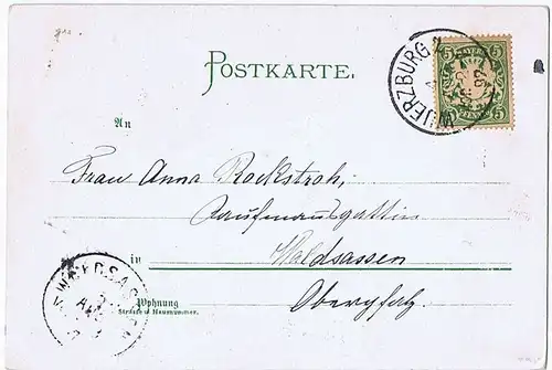 Litho,Gruß aus Nürnberg,gel. 1897