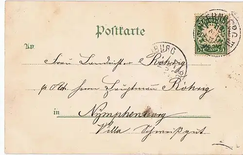 Litho,Gruß aus Nürnberg,gel. 1896