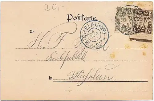 Litho,Gruß aus Nürnberg,gel. 1903