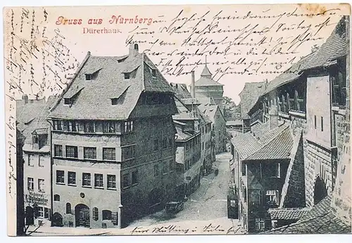 Litho,Gruß aus Nürnberg,gel. 1898