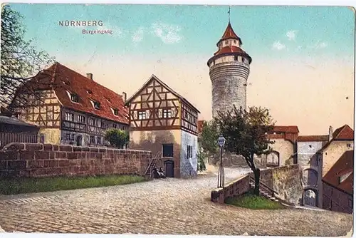 Litho,Gruß aus Nürnberg,gel. 1907