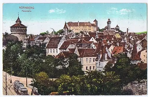 Litho,Gruß aus Nürnberg,gel. 1911