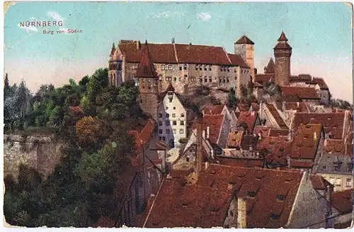 Litho,Gruß aus Nürnberg,gel. 1912