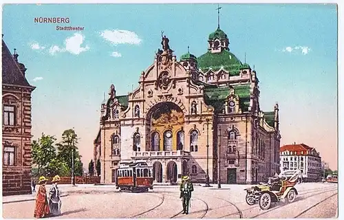 Litho,Gruß aus Nürnberg,ungel. um 1910 