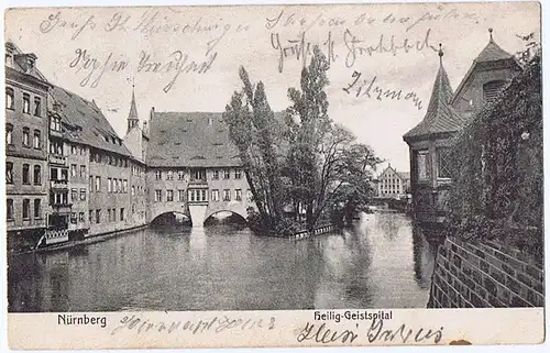 Litho,Gruß aus Nürnberg,gel. 1909