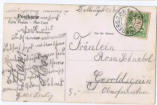 Litho,Gruß aus Nürnberg,gel. 1909