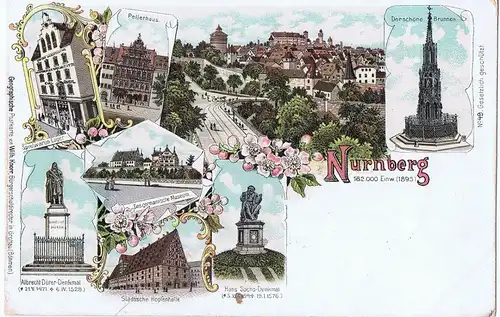 Litho Nürnberg,ungel.um 1900 
