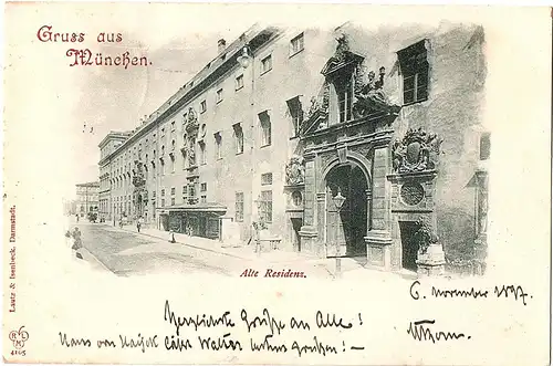 Litho AK Gruß aus München gel.1900