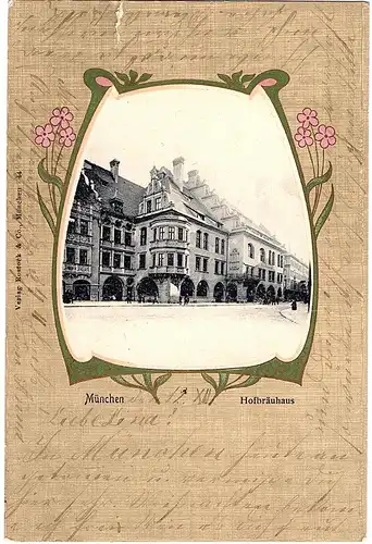 Litho AK Gruß aus München gel.1900