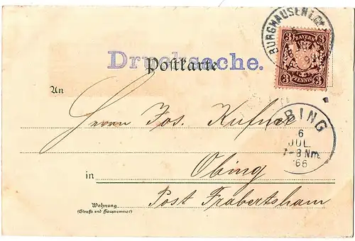 Litho AK Gruß aus München gel.1899