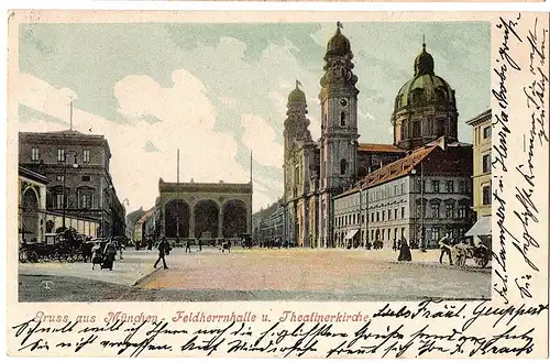 	Litho AK Gruß aus München gel.1902