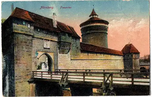 Ak Nürnberg gel.1919