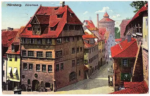 Ak Nürnberg gel.1912