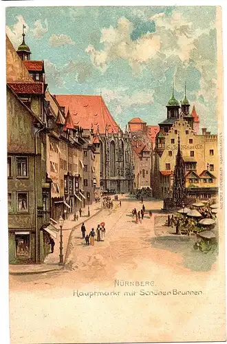 Litho AK  Nürnberg ungel.um1910