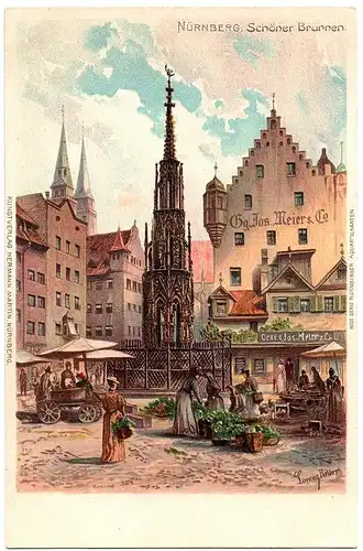 Litho AK Nürnberg ungel.um1910