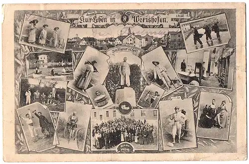 Litho AK Wörishofen gel.1911