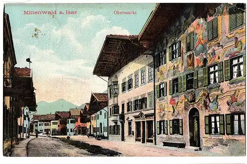 Ak Mittenwald gel.1910