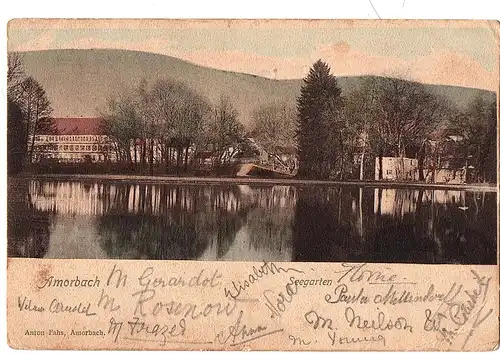 Ak Amorbach gel.1902