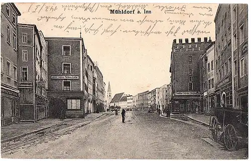 Ak Mühldorf am Inn gel.1925