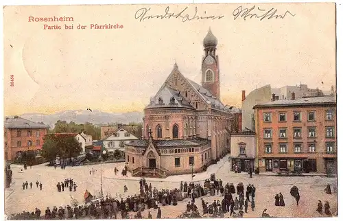 Ak Rosenheim gel.um1900