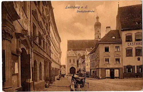 Ak Landsberg am Lech gel.1910