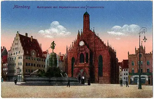 Ak Nürnberg ungel.1910