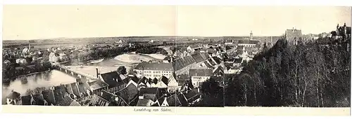 Ak Panorama-karte Landsberg ungel.um 1910