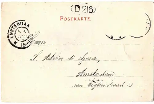 AK Litho Zittau gel.1900