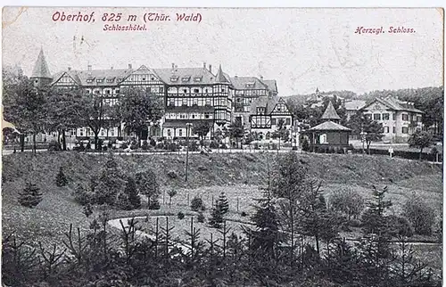 Litho Gruß aus Oberhof,gel.1919 