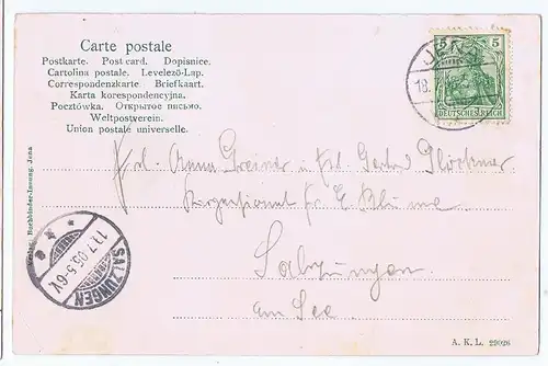 Litho Jena gel. 1905