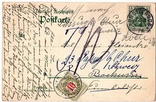 Litho AK Thüringen gel.1906