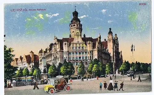  AK Leipzig,gel. 1919