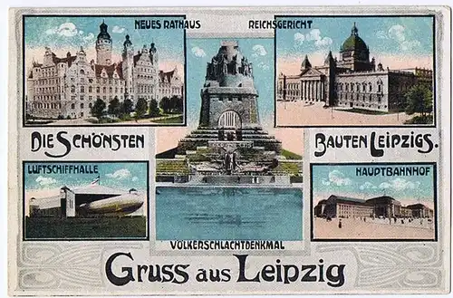 AK Leipzig gel. 1917