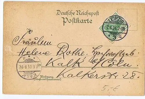 AK Leipzig gel.1912