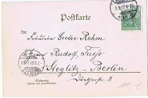 Litho Leipzig gel.. 1901 Top