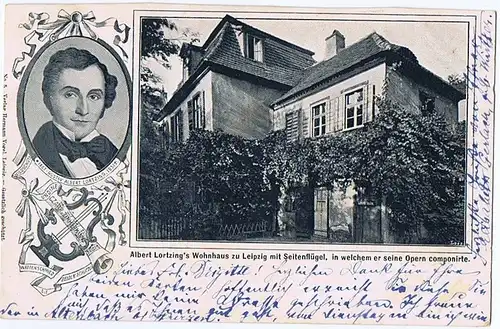Litho Leipzig gel. 1907