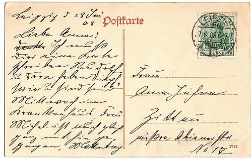 AK Leipzig  gel. 1911
