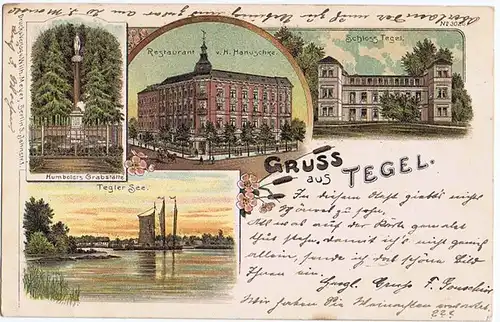 Litho,Gruß aus Berlin,gel.1900