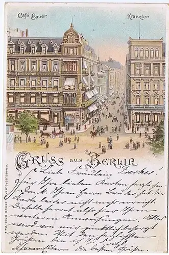 Litho,Gruß aus Berlin,halt gegen das Lichtgel.1898