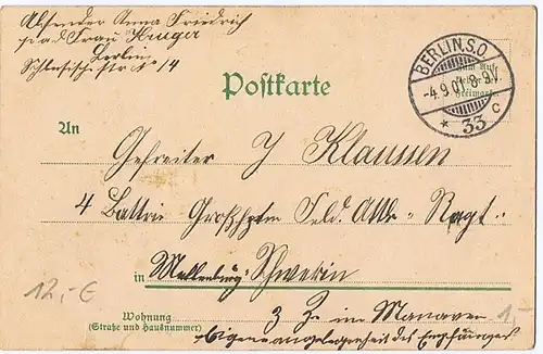 Litho,Gruß aus Berlin,gel.1901