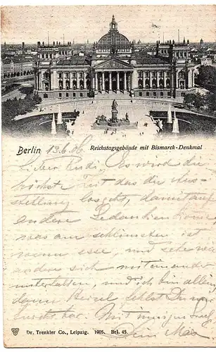 Litho,Gruß aus Berlin gel.1906