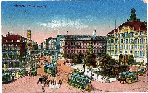 Alte AK Berlin gel.1917