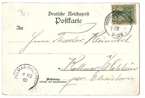 Litho Gruß aus Berlin-Lichterfelde gel.1900