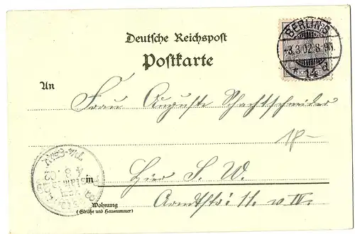 Alte AK Berlin gel.1902