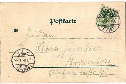 Alte AK Berlin gel.1903