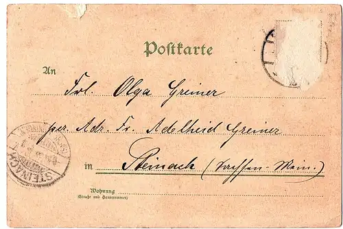 Litho Gruß aus Berlin gel.um1899